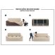 Foto 6: FORRA DE SOFA MULTI-EL�STICA 1 LUGAR (70/110) Cms